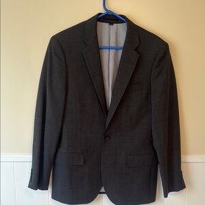 J. Crew Dark Gray Men's Slim Fit Ludlow Suit  Size 40 R Pants 34x30